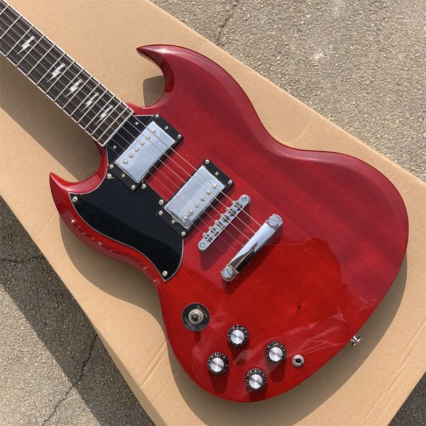 left handed classic sg electric guitar, made of mahogany solid wood, beautiful sound, delivery.
left handed classic sg electric guitar, made of mahogany solid wood, beautiful sound, delivery.
