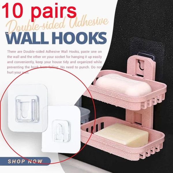 double-sided adhesive wall hooks hanger strong transparent hook suction cup sucker storage holder for kitchen bathroom & rails
double-sided adhesive wall hooks hanger strong transparent hook suction cup sucker storage holder for kitchen bathroom & rails