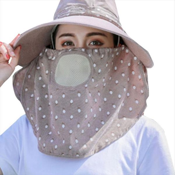 women summer sun hat wide brim uv protection visor removable outdoor neck face flap cap, Blue;gray
women summer sun hat wide brim uv protection visor removable outdoor neck face flap cap, Blue;gray