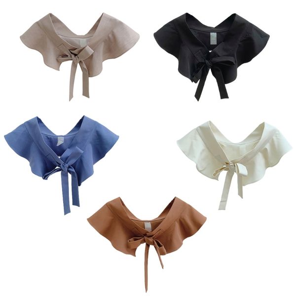 women fake collar shawl necklace detachable waist belt corset shirt small vest, Blue;purple 
women fake collar shawl necklace detachable waist belt corset shirt small vest, Blue;purple