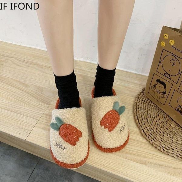 women warm slippers cute radish winter home shoes casual plush comfortable ladies pattern fashion indoor flats, Black
women warm slippers cute radish winter home shoes casual plush comfortable ladies pattern fashion indoor flats, Black