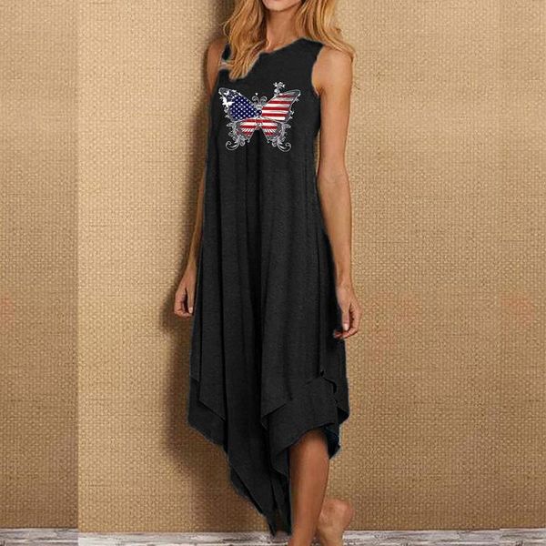 casual dresses 2021 sleeveless summer dress independence day women's round neck black waist gathering big hem cascading vestidos, Black;gray
casual dresses 2021 sleeveless summer dress independence day women's round neck black waist gathering big hem cascading vestidos, Black;gray