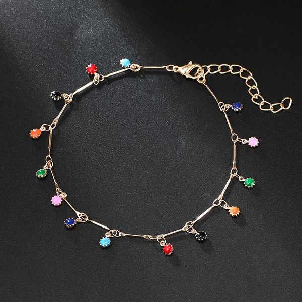 anklets bohemian jewelry colorful crystal stone for women fashoin adjustable chain bracelets accessories 2021, Red;blue
anklets bohemian jewelry colorful crystal stone for women fashoin adjustable chain bracelets accessories 2021, Red;blue