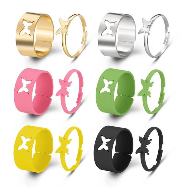 wedding rings 17km black butterfly set for couple women men fashion adjustable key love ring friendship lover jewelry, Slivery;golden
wedding rings 17km black butterfly set for couple women men fashion adjustable key love ring friendship lover jewelry, Slivery;golden
