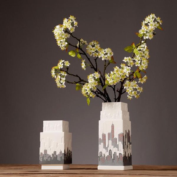 vases concise ceramic fashion city skyscrapers flower vase pot home decor handicraft crafts room wedding decoration porcelain figurine
vases concise ceramic fashion city skyscrapers flower vase pot home decor handicraft crafts room wedding decoration porcelain figurine