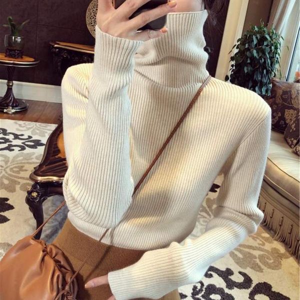 women's sweaters autumn winter sweater women knitted ribbed pullover long sleeve turtleneck slim jumper soft warm, White;black
women's sweaters autumn winter sweater women knitted ribbed pullover long sleeve turtleneck slim jumper soft warm, White;black