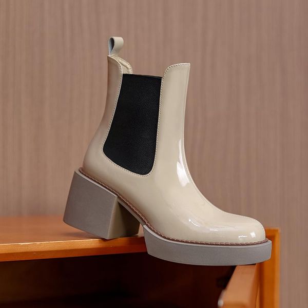 boots osunlina woman fashion ankle patent leather round toe square block heels comfortabl quality lady short autumn winter, Black
boots osunlina woman fashion ankle patent leather round toe square block heels comfortabl quality lady short autumn winter, Black