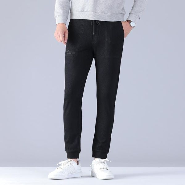 men's pants 2021 fashion men casual trousers joggers slim fit man clothes with elastic cuff clothing, Black
men's pants 2021 fashion men casual trousers joggers slim fit man clothes with elastic cuff clothing, Black