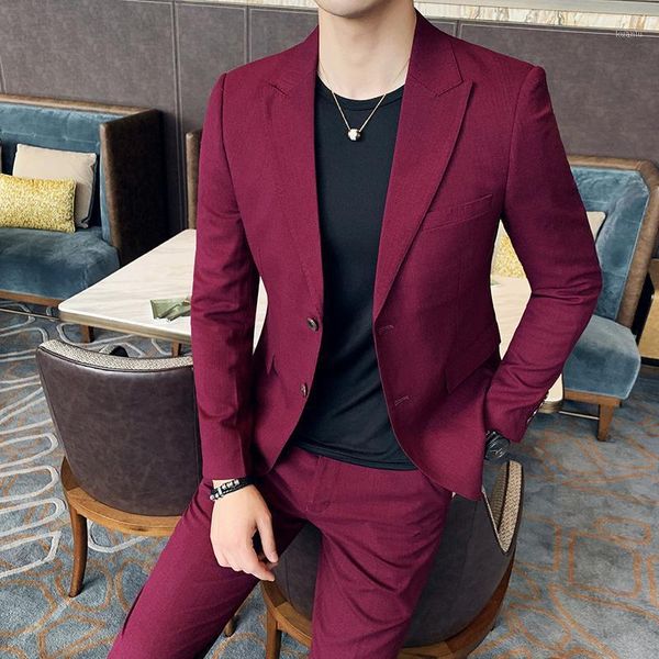men's suits & blazers (jacket+pants) classic men suit set high-end customized solid color slim business dress groom wedding clothing pl, White;black
men's suits & blazers (jacket+pants) classic men suit set high-end customized solid color slim business dress groom wedding clothing pl, White;black