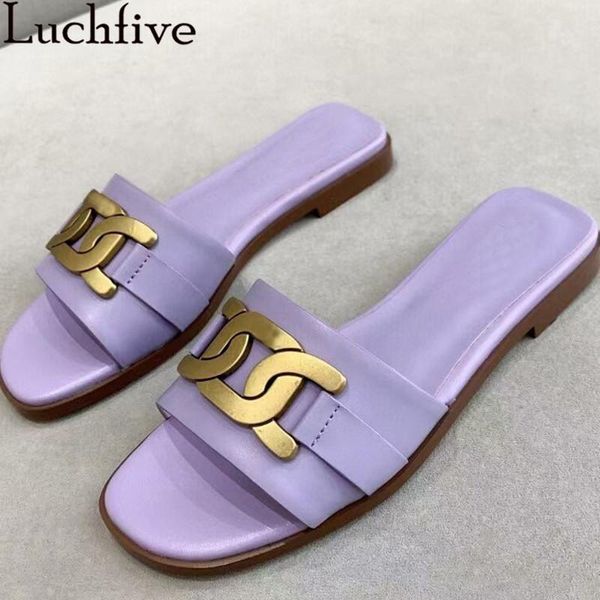 slippers summer peep toe metal decorate women slip on flat slides ladies shoes causal party mules brand designer for, Black
slippers summer peep toe metal decorate women slip on flat slides ladies shoes causal party mules brand designer for, Black