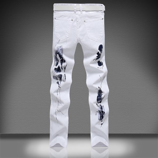 men's jeans quanbo big size white printed men fashion male unique cotton stretch jeans man's casual character pattern biker ukli, Blue
men's jeans quanbo big size white printed men fashion male unique cotton stretch jeans man's casual character pattern biker ukli, Blue