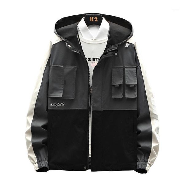 men's fall/spring casual hooded jacket street-style hip hop coat splice, loose fashion and youth 5xl with chest pockets jackets, Black;brown
men's fall/spring casual hooded jacket street-style hip hop coat splice, loose fashion and youth 5xl with chest pockets jackets, Black;brown