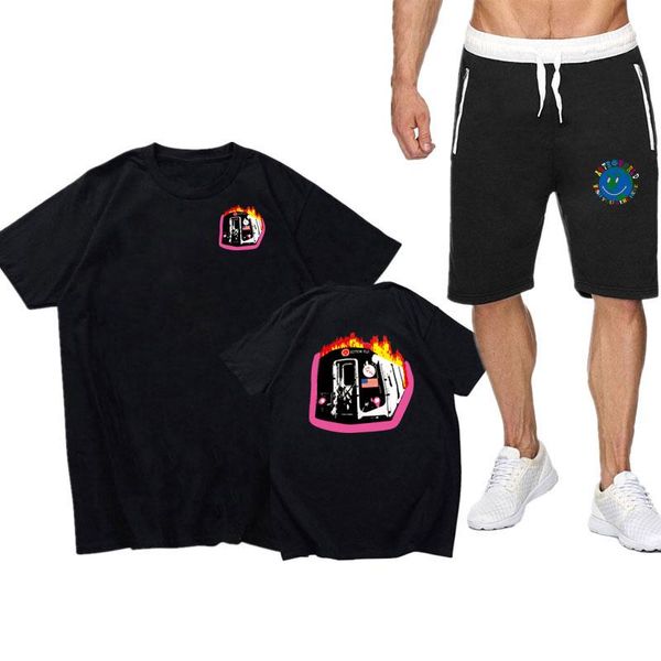 men's tracksuits summer t shirt sets men travis scotshirt family tracksuit two piece set short sleeve and middle waist shorts, Gray
men's tracksuits summer t shirt sets men travis scotshirt family tracksuit two piece set short sleeve and middle waist shorts, Gray