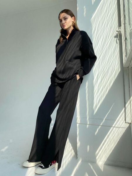 women's two piece pants winter sportswear 2-piece trouser suit long-sleeved two-piece blouse and ladies jacket korea 2021, White
women's two piece pants winter sportswear 2-piece trouser suit long-sleeved two-piece blouse and ladies jacket korea 2021, White
