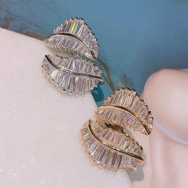 wedding rings 21mm wide leaf ring engagement handmade cubic zirconia stone for women fashion finger accessories brand, Slivery;golden
wedding rings 21mm wide leaf ring engagement handmade cubic zirconia stone for women fashion finger accessories brand, Slivery;golden