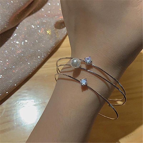 bangle 3pcs rhinestone pearl women bracelets elegant zircon layer cuff korean fashion charms bracelet sets jewelry accessories, Black
bangle 3pcs rhinestone pearl women bracelets elegant zircon layer cuff korean fashion charms bracelet sets jewelry accessories, Black
