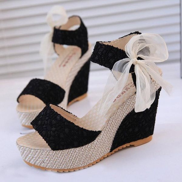 dress shoes fashion women's with platform lace up summer bow knot peep toe slope flip flops sandals women loafers #yl5, Black
dress shoes fashion women's with platform lace up summer bow knot peep toe slope flip flops sandals women loafers #yl5, Black