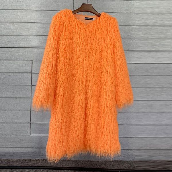 women's fur & faux m-3xl european and american women winter clothing imitation tan wool lamb long furry coat, Black
women's fur & faux m-3xl european and american women winter clothing imitation tan wool lamb long furry coat, Black