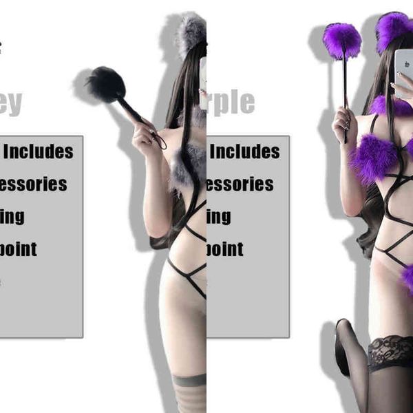 nxy lingerie ojbk new purple grey hanging neck plush three point bandage cute cat cosplay uniform passion temptation 2 color suit 1220, Red;black
nxy lingerie ojbk new purple grey hanging neck plush three point bandage cute cat cosplay uniform passion temptation 2 color suit 1220, Red;black