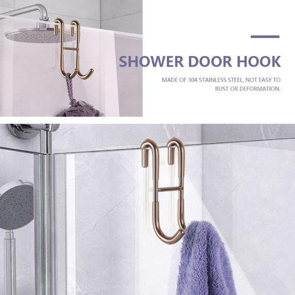 hooks & rails 2pcs s/h shaped door bathroom glass shower squeegee hangers heavy duty key holder clothes organizer
hooks & rails 2pcs s/h shaped door bathroom glass shower squeegee hangers heavy duty key holder clothes organizer
