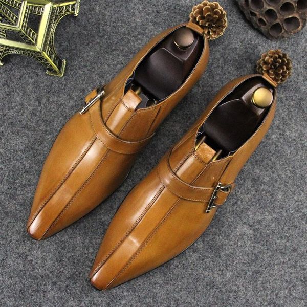 dress shoes genuine leahter buckle strap wedding party flat heel mens formal business shoe hombre sapatos, Black
dress shoes genuine leahter buckle strap wedding party flat heel mens formal business shoe hombre sapatos, Black