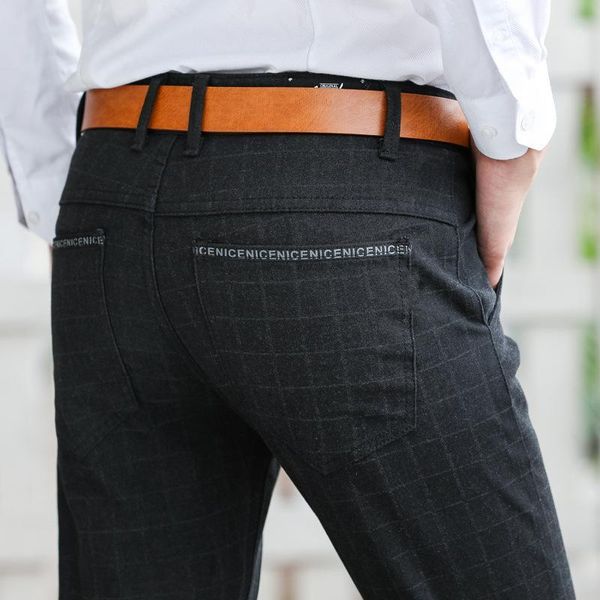 men's suits & blazers icpans men suit pants classic straight length formal stretch plaid dress slim fit for trousers, White;black
men's suits & blazers icpans men suit pants classic straight length formal stretch plaid dress slim fit for trousers, White;black
