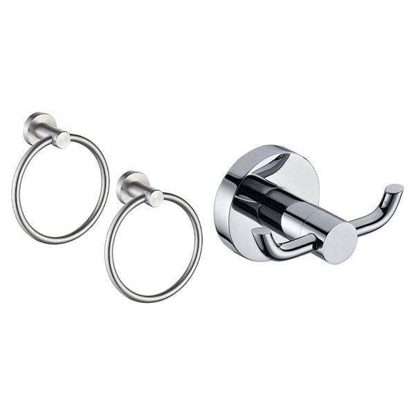 towel racks 1 pcs stainless steel holder bathroom robe 2 hook 5cmx6cmx8cm & 2pcs wall rack decor round
towel racks 1 pcs stainless steel holder bathroom robe 2 hook 5cmx6cmx8cm & 2pcs wall rack decor round
