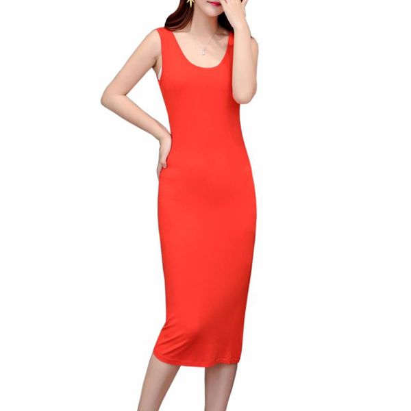 summer casual cotton a-line dress women modal sleeveless o-neck red elegant slim dresses, Black;gray
summer casual cotton a-line dress women modal sleeveless o-neck red elegant slim dresses, Black;gray