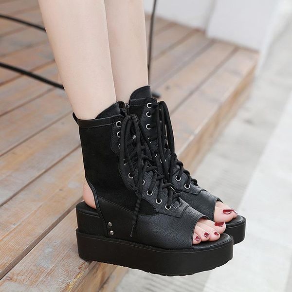 boots ymechic spring summer slingbacks platform wedges shoes peep toe boot cross strap lace up black punk goth gladiator sandal
boots ymechic spring summer slingbacks platform wedges shoes peep toe boot cross strap lace up black punk goth gladiator sandal