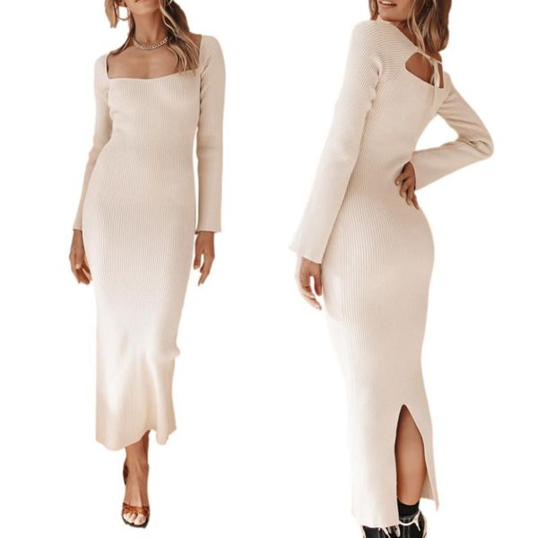 casual dresses women close-fitting long dress, solid color square collar slim sleeve dress spring autumn, Black;gray
casual dresses women close-fitting long dress, solid color square collar slim sleeve dress spring autumn, Black;gray