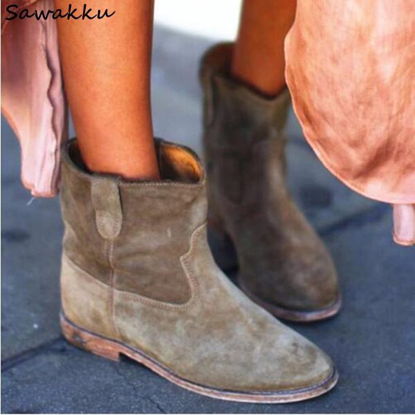 boots suede genuine leather women biker calfskin motorcycle shoes botines flats handmade retro cowboy pleated ankle, Black
boots suede genuine leather women biker calfskin motorcycle shoes botines flats handmade retro cowboy pleated ankle, Black
