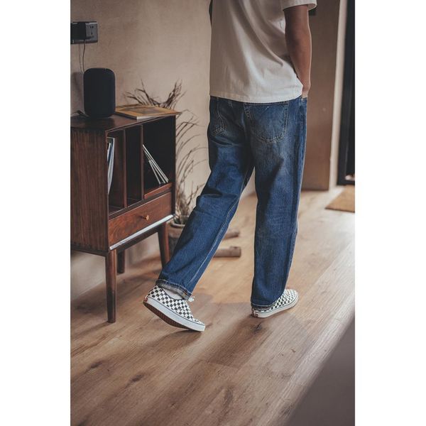 spring winter dark washed loose straight jeans men vintage 100% cotton denim plus size trousers um7o, Blue
spring winter dark washed loose straight jeans men vintage 100% cotton denim plus size trousers um7o, Blue