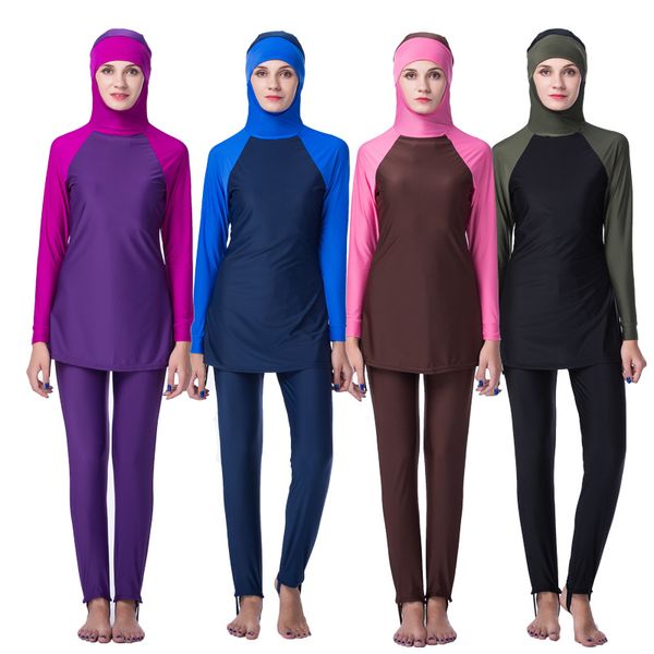 muslim swimwear 2 piece suit arab islamic swimsuit women full cover swim wear hooded hijab modest swim surf wear sport burkinis, Red
muslim swimwear 2 piece suit arab islamic swimsuit women full cover swim wear hooded hijab modest swim surf wear sport burkinis, Red