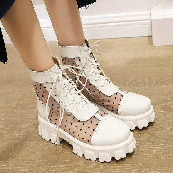 boots black white women riding fashion cross tied platform ankle thick high heel lady breathable mesh summer shoes
boots black white women riding fashion cross tied platform ankle thick high heel lady breathable mesh summer shoes