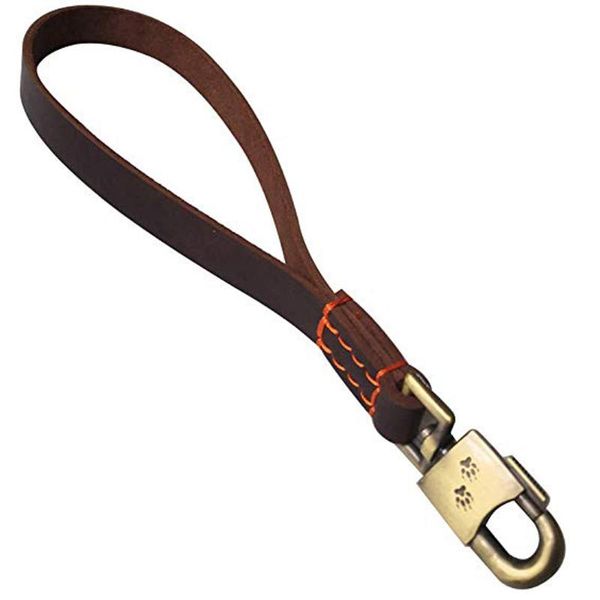dog collars & leashes genuine leather short leash training traffic lead for medium large dogs professional heavy duty walking chain
dog collars & leashes genuine leather short leash training traffic lead for medium large dogs professional heavy duty walking chain