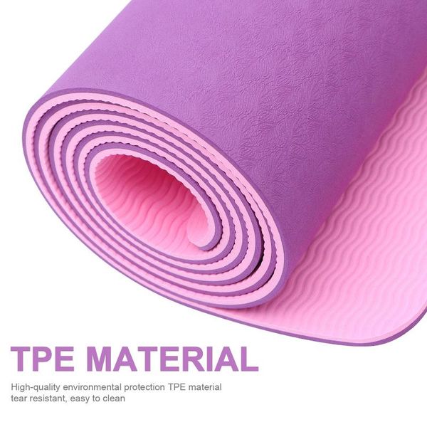 yoga mats tpe mat 6mm for beginner non-slip sports exercise pad double colors home fitness gymnastics pilates
yoga mats tpe mat 6mm for beginner non-slip sports exercise pad double colors home fitness gymnastics pilates