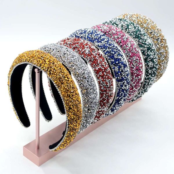 hair band baroque headband full diamond sea sponge version of the wide water drill, Silver
hair band baroque headband full diamond sea sponge version of the wide water drill, Silver