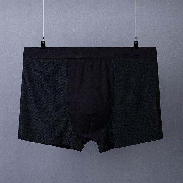 underpants summer men's ice silk underwear hollow mesh breathable elastic mid-waist, Black;white
underpants summer men's ice silk underwear hollow mesh breathable elastic mid-waist, Black;white