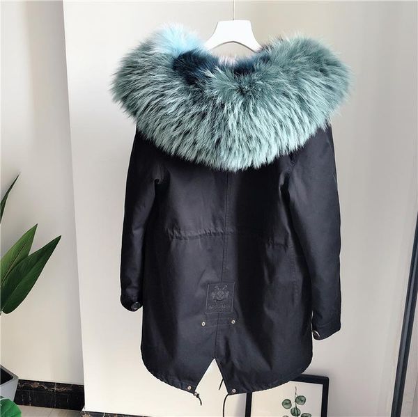 women's fur & faux clearing furs to overcome mid long raccoon dog collar liner detachable windbreaker haining coat, Black
women's fur & faux clearing furs to overcome mid long raccoon dog collar liner detachable windbreaker haining coat, Black
