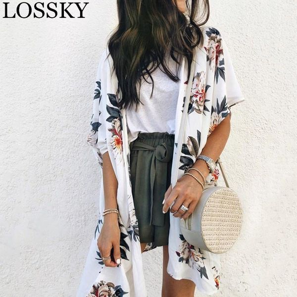 women's blouses & shirts for women summer boho beach causal short floral print loose long blouse kimono cardigan cover shawl blusa 2021, White
women's blouses & shirts for women summer boho beach causal short floral print loose long blouse kimono cardigan cover shawl blusa 2021, White