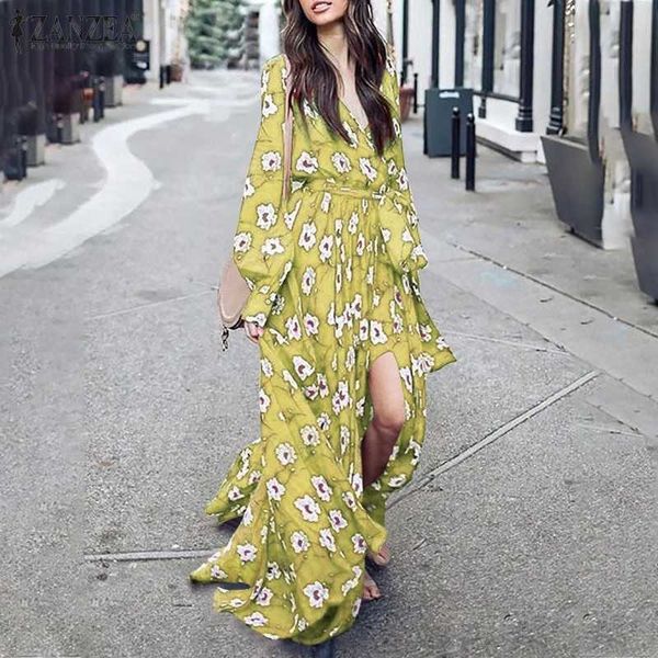 casual dresses ladies puff sleeve v-neck sundress bohemian floral print zanzea 2021 autumn lace up maxi vestidos oversize 5xl hp4x, Black;gray
casual dresses ladies puff sleeve v-neck sundress bohemian floral print zanzea 2021 autumn lace up maxi vestidos oversize 5xl hp4x, Black;gray