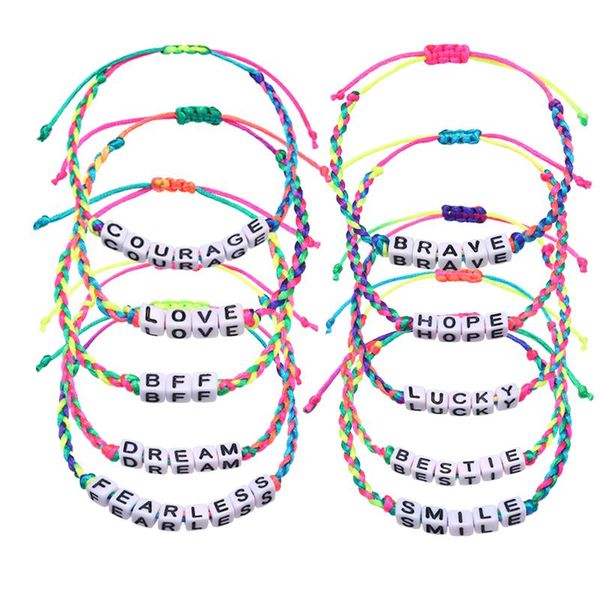charm bracelets 2021 kids handmade colorful rope braided letter bracelet for boy girl beads lucky jewelry children gifts, Golden;silver
charm bracelets 2021 kids handmade colorful rope braided letter bracelet for boy girl beads lucky jewelry children gifts, Golden;silver