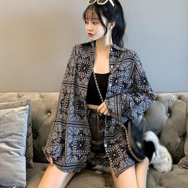 spring women retro shirts design sense niche printing casual long-sleeved blouse 2021 women's blouses &, White
spring women retro shirts design sense niche printing casual long-sleeved blouse 2021 women's blouses &, White