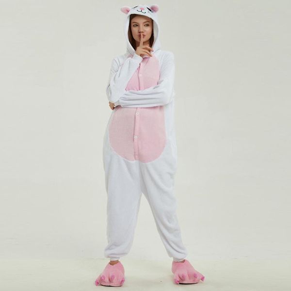 women pijama flannel cartoon animal one-piece pajamas lovely keep warm winter sleepwear ladies onesies nightie women's jumpsuits & rom, Black;white
women pijama flannel cartoon animal one-piece pajamas lovely keep warm winter sleepwear ladies onesies nightie women's jumpsuits & rom, Black;white