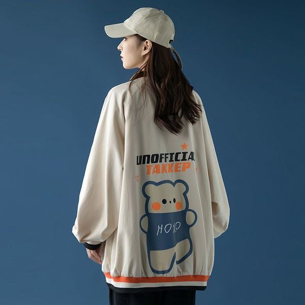 women's jackets spring varsity jacket hip hop trend korean all-match uniform baseball preppy kawaii style bear print coats pxhx, Black;brown
women's jackets spring varsity jacket hip hop trend korean all-match uniform baseball preppy kawaii style bear print coats pxhx, Black;brown