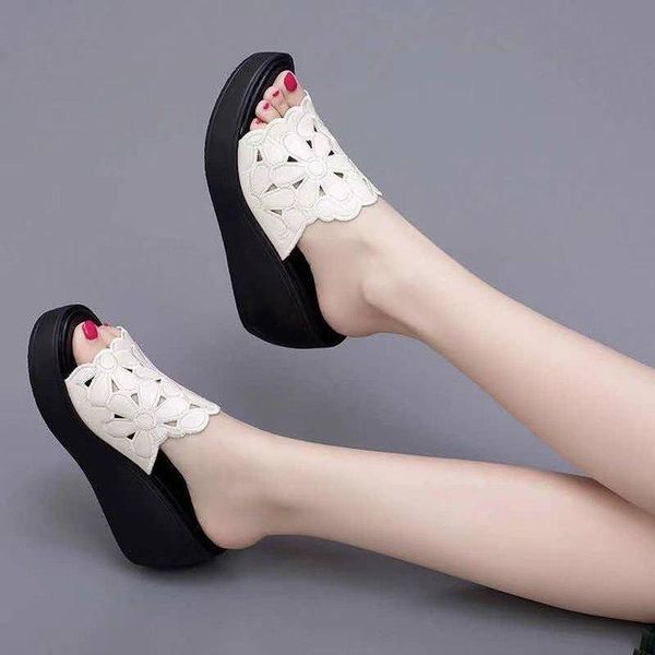 slippers shoes low pu fabric rubber hoof heels rome basic, Black