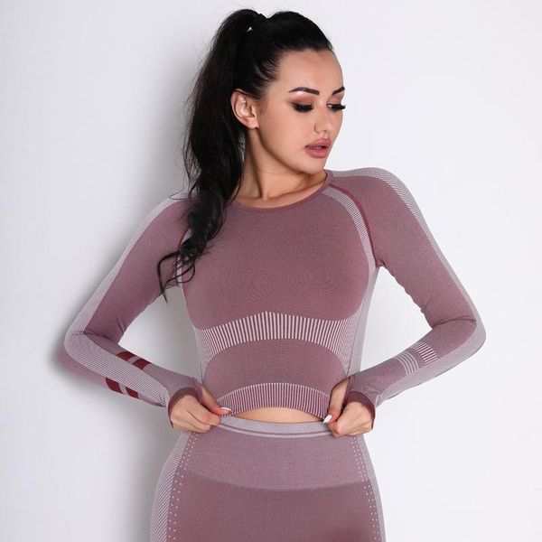 yoga outfit seamless workout clothes women's tight-fitting quick-drying t-shirt sports long-sleeved
yoga outfit seamless workout clothes women's tight-fitting quick-drying t-shirt sports long-sleeved
