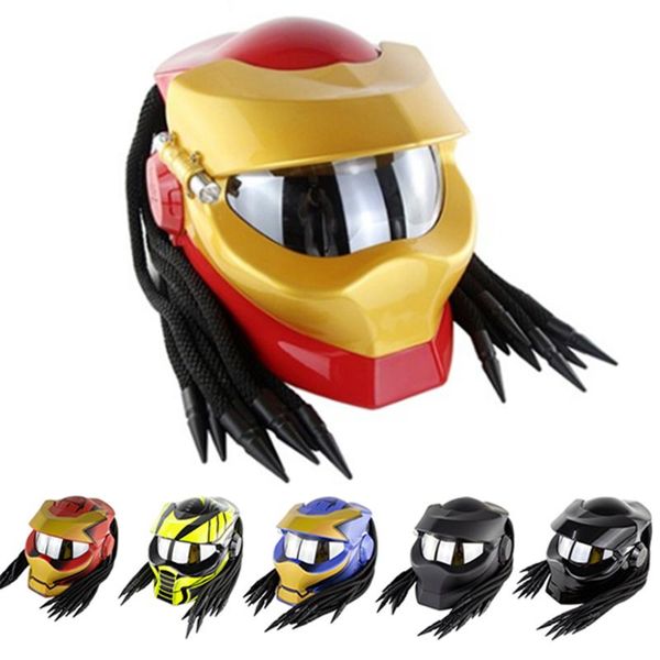 black helmet motorcycle with braids ironman venom custom cascos visor capacete gundam casque helmets
black helmet motorcycle with braids ironman venom custom cascos visor capacete gundam casque helmets