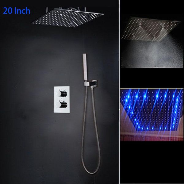 showers 20" rainfall showerhead polished panel and embedded box concealed thermostatic controller mixer 3way mist spa shower set bathro
showers 20" rainfall showerhead polished panel and embedded box concealed thermostatic controller mixer 3way mist spa shower set bathro