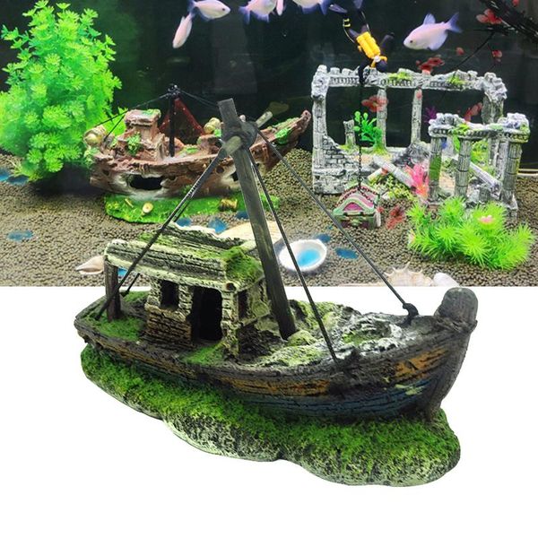 aquarium fish tank landscape pirate ship wreck decor resin boat ornament accessories decoration decorations 
aquarium fish tank landscape pirate ship wreck decor resin boat ornament accessories decoration decorations